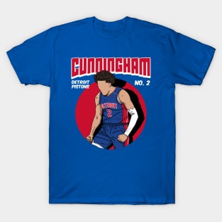 Cade Cunningham Comic Style Art T-Shirt